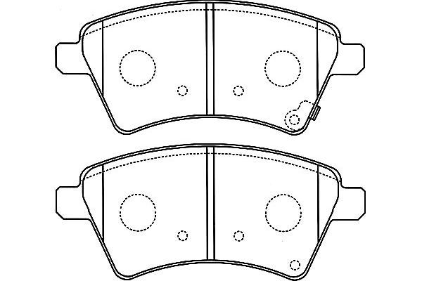 KAVO PARTS Комплект тормозных колодок, дисковый тормоз BP-8529